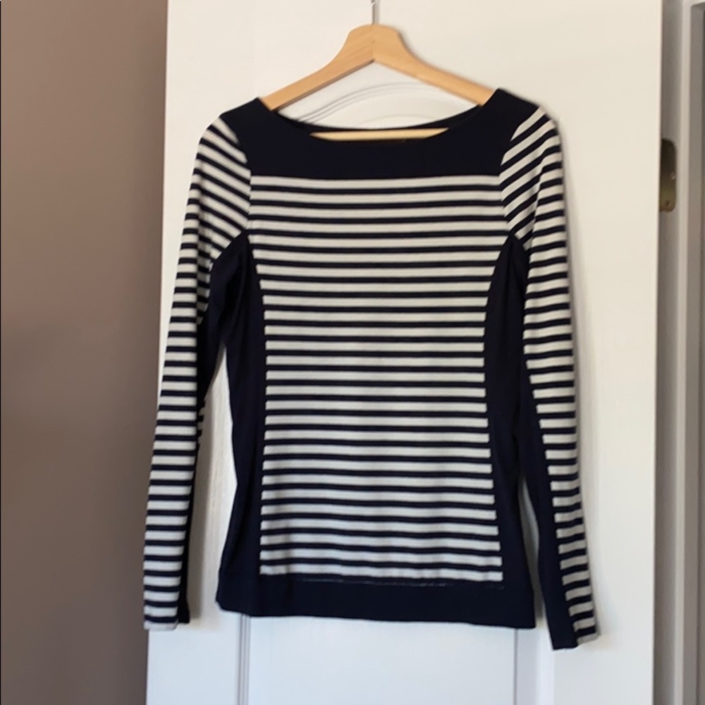 Navy and white striped from The Limited